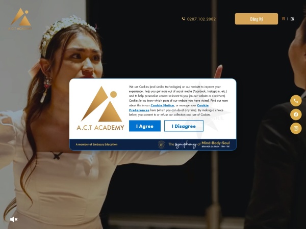 Screenshot actacademy.edu.vn